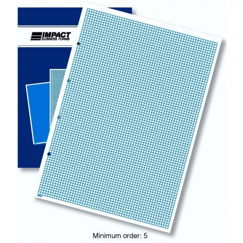 A3 5mm Graph Pad 4 Holes Punched