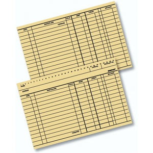 Buff Ledger Card Small
