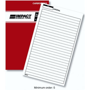 Plain Ruled Book in Triplicate 203mm x 127mm SB325A