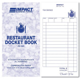 Restaurant Docket Book Quadruplicate