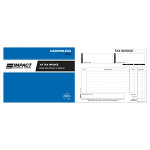 Tax Invoice Book Single Money Column Impact CS540