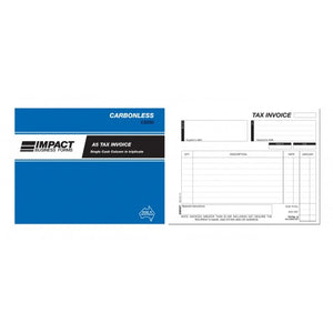 Tax Invoice Book Single Money Column Triplicate Impact CS550
